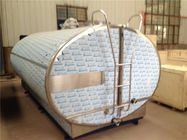 tanque de armazenamento horizontal 10KW do leite 5000L com sistema de refrigeração