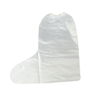 Botas descartáveis de tecido branco não tecido com impressão antiderrapante